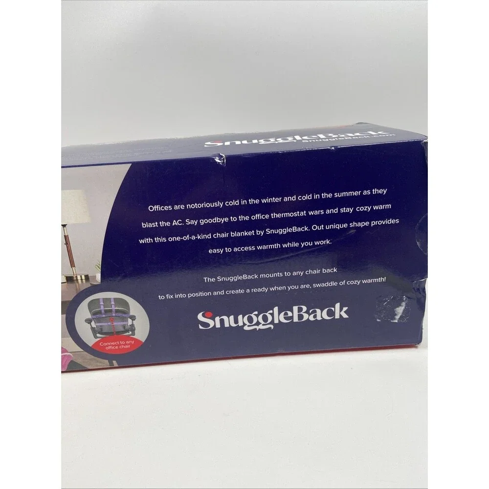 The Original Office Chair Blanket by SnuggleBack Cozy Comfy Office School Purple